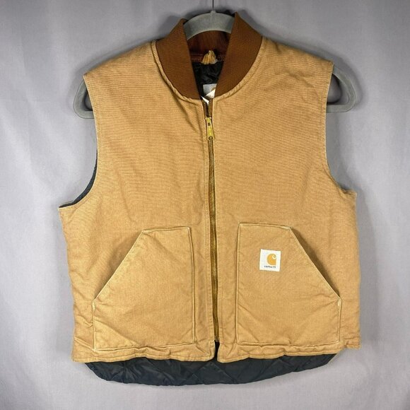 Carhartt Classic Padded Duck Vest, Men's XL unclear Beige type Vintage Second Hand